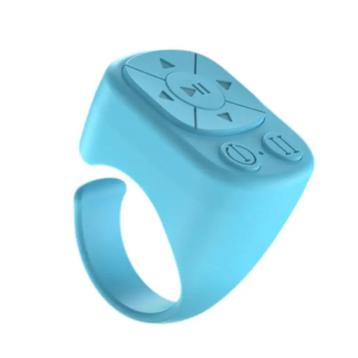 Telecomandă Bluetooth cu degetul, 7 butoane, control wireless pentru iOS și Android, rază de acțiune de 10 m, controler video pentru cameră și muzică