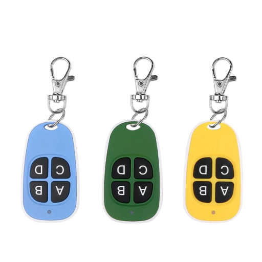 Telecomandă de clonare colorată 433MHz cu cheie Fob 4 butoane semnal de copiere porți automate control ușă de garaj