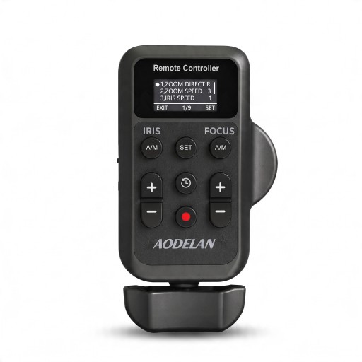 Télécommande sans fil de zoom AODELAN ZC-3 pour caméras Canon avec écran Zoom Mise au point et ouverture Noir Pour le tournage depuis un trépied