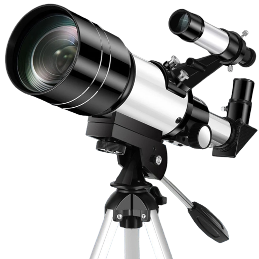 Telescopio astronomico professionale HD con visione notturna, treppiede da 45 cm e supporto per smartphone
