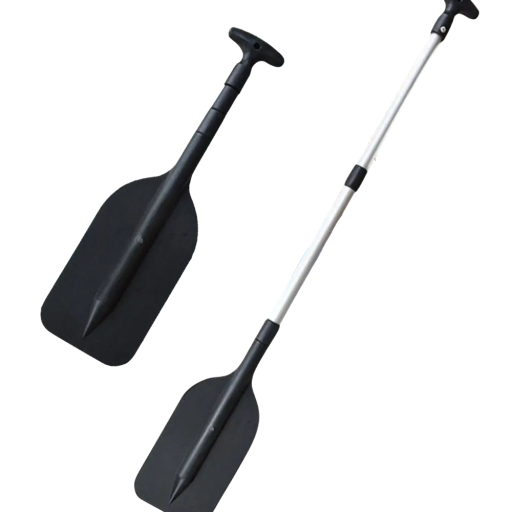 Teleskopické nouzové pádlo na loď a paddleboard vytahovací až 108 cm složené 53 x 16 cm kompaktní na vodní sporty a záchranu