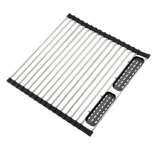Teleskopisk opvaskestativ med organiseringsmuligheder 58 x 32 cm