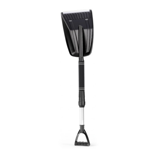 Teleszkópos hóeke 71-től 86 cm-ig 3 részesre összecsukható Alumínium rúd Hab fogantyú D markolat Szélesség 21,5 cm Autóba