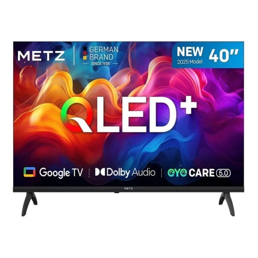 Téléviseur Metz MQF7000Z QLED+ Smart TV 40" avec Google TV et Dolby Audio HDR10 et HLG Bluetooth 5.1 Protection des yeux Pour le salon et la chambre