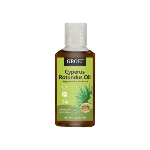 Tělový olej proti ochlupení 50 ml s extraktem z Cyperus rotundus Zpomalení růstu chloupků Hydratace pokožky Na tělo i domácí péči