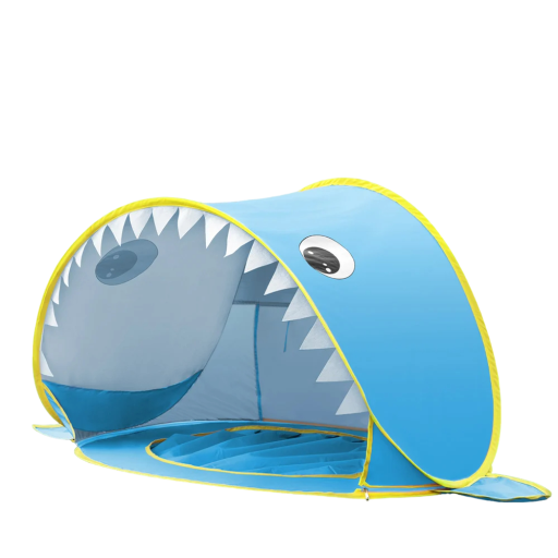 Tenda de praia para crianças 120 x 80 x 70 cm Tenda de praia auto-rebatível para crianças Proteção contra o sol