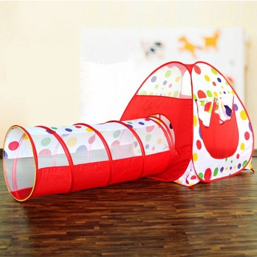 Tenda per bambini con tunnel - Pois