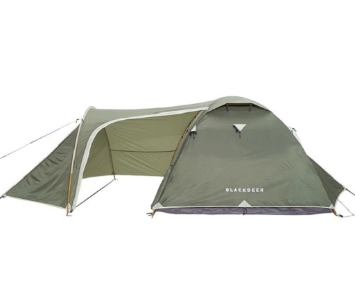 Tente de camping avec auvent pour 4 personnes