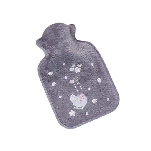 Terapie termică sticlă cu apă 11 x 16 cm Termofor din pluș relaxant Sac termic din cauciuc Efect de căldură de lungă durată