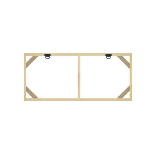 Természetes fa fényképtartó 60 x 120 cm Vászonkeret 65 x 125 cm Középső megerősítéssel 57,5 cm fali keret fényképekhez, képekhez DIY