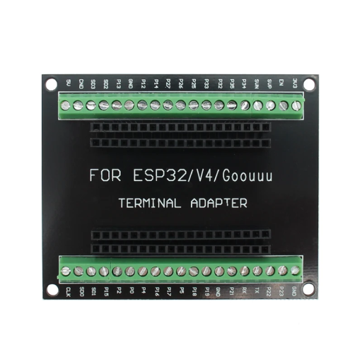 Terminaladapter für Entwicklungsboard ESP32-32D/32U 38Pin Modul mit Anschluss und Schraubklemmen für einfache Verdrahtung