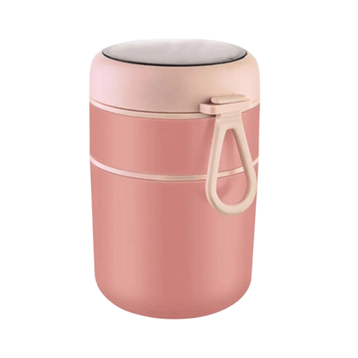 Termo de acero inoxidable para alimentos, 710 ml, lonchera térmica, 10,7 x 15,3 cm, recipiente para sopa, tapa hermética y compacta.
