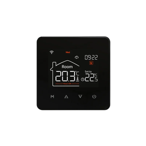 Termostato de temperatura ambiente para caldera de gas WiFi hogar inteligente Control a través de aplicación móvil Protección IP20 Regulación
