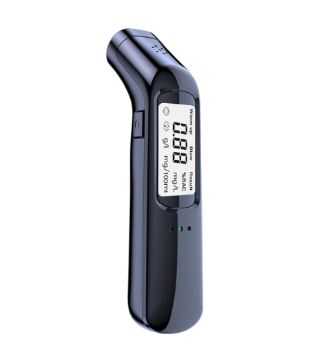 Tester de alcool portabil 8,9 x 2,5 x 1,7 cm Analizator de respirație cu display LCD Detector de alcool pentru conducerea sub influența alcoolului