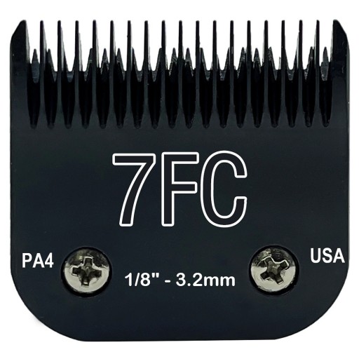 Testina di taglio di ricambio per tosatrici Andis, Wahl, Oster, Furzone, Laube, Heiniger e Conair Testina in acciaio professionale per il taglio degli animali 3,2 mm Modello 7FC