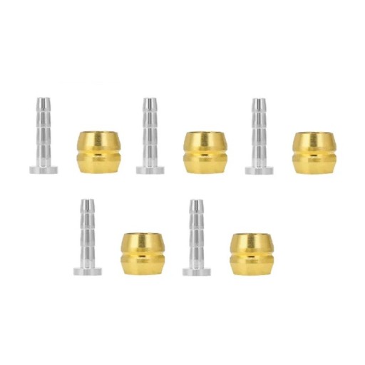 Tête d'olive pour tuyau de frein BH90 ensemble de 5 paires en métal doré pour freins hydrauliques de vélos compatibles Shimano