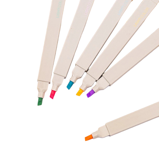 Τετράγωνοι μαρκαδόροι 6 χρωμάτων