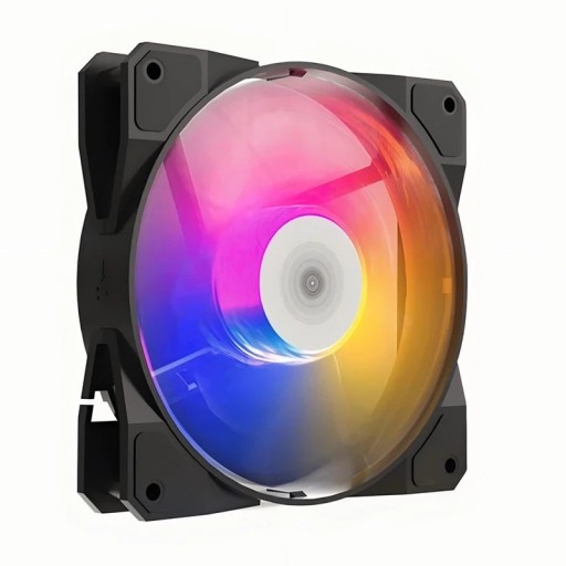 TEUCER P16 RGB - 120mm tuuletin tietokoneen koteloon, hiljainen sateenkaari jäähdytin, 4PIN PWM, 12cm CPU jäähdytys, 120x120x25mm