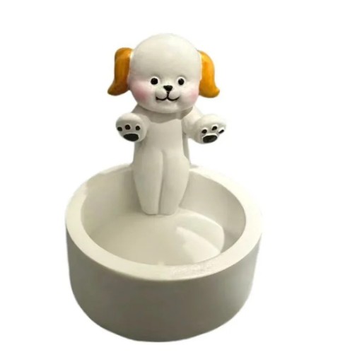 Theelichthouder 6 cm met hondenmotief Decoratief element voor een aangename en warme sfeer