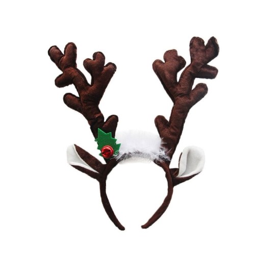 Tiara de Natal com Chifres de Rena