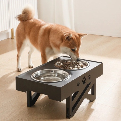 Tigelas para cães com suporte ajustável