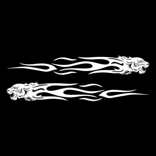 Tiger Car Stickers 2 pcs