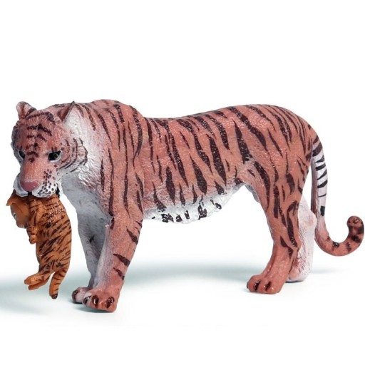 Tigris és kölyök figura