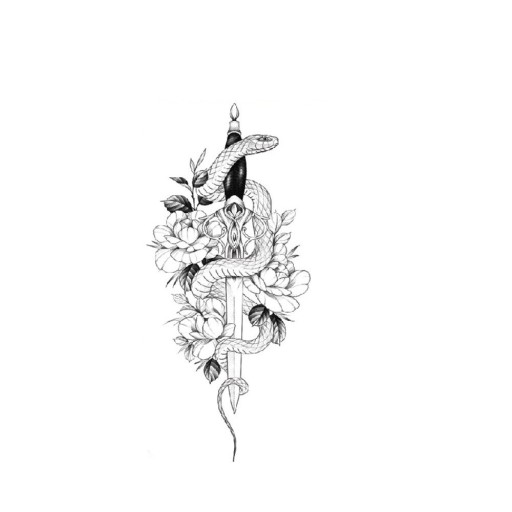 Tillfällig blomtatuering