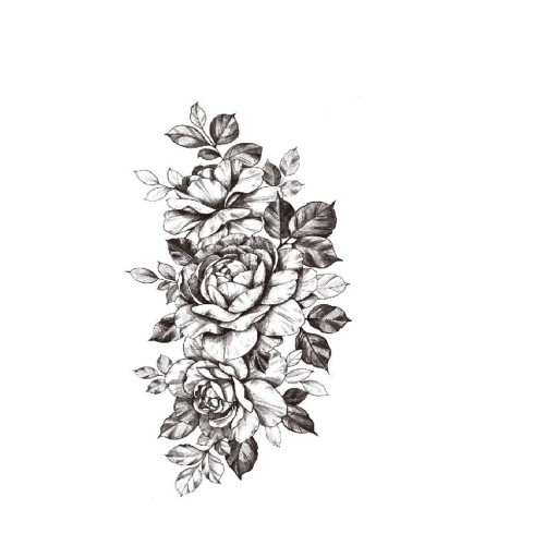 Tillfällig blomtatuering