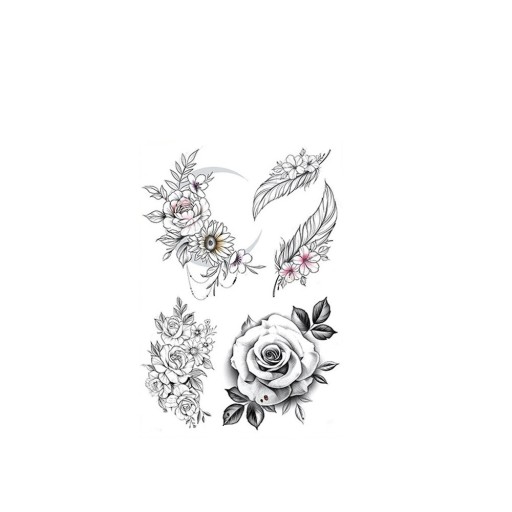 Tillfällig blomtatuering