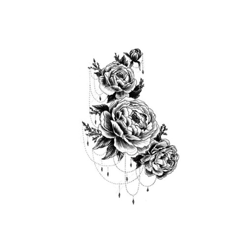 Tillfällig blomtatuering