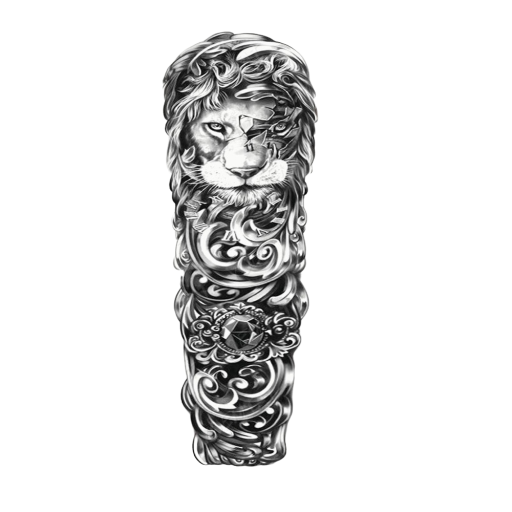 Tillfälliga tatueringsärmade djur