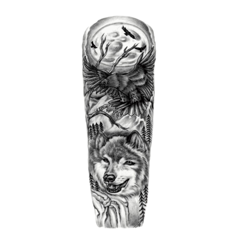 Tillfälliga tatueringsärmade djur