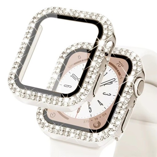 Timanttinen suojakuori Apple Watch 42 mm Series 1 2 3 Suojapussi karkaistusta lasista Täysi kehys näyttösuoja iWatch tyylikäs