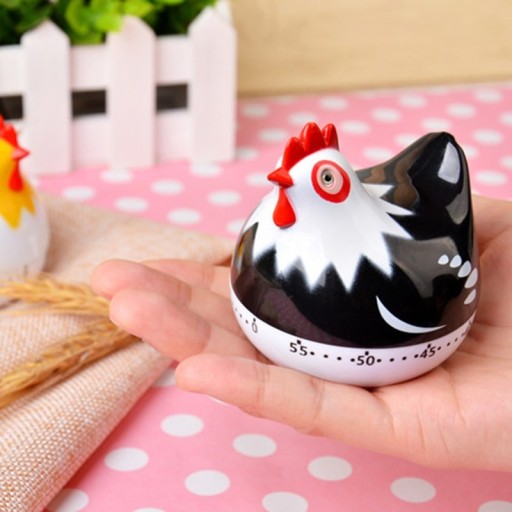 Timer meccanico a forma di gallina