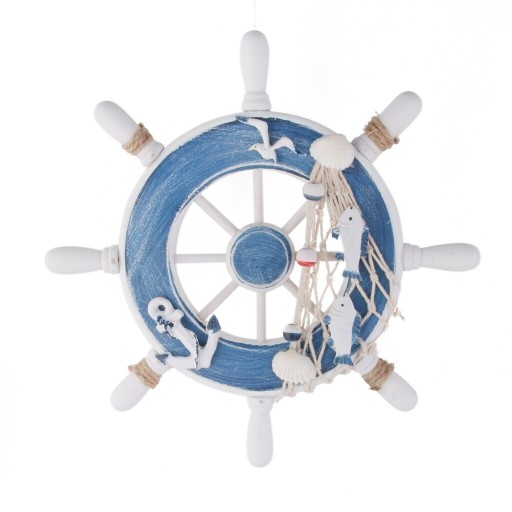 Timón decorativo de madera C524