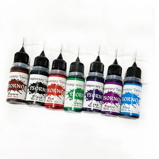 Tinta para tatuajes temporales de henna, 15 ml, pasta de henna natural, pintura para tatuajes corporales, fácil aplicación, diseños duraderos, arte Mehndi
