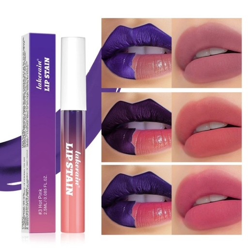 Tinte labial rosa resistente al agua de larga duración 2,5 ml Color de labios sutil Efecto natural Color de labios líquido Secado rápido Cosméticos