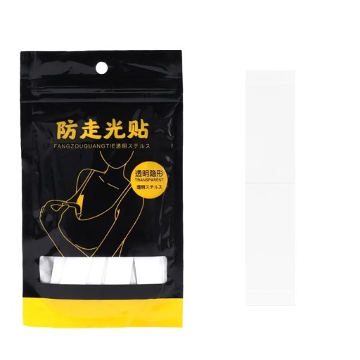 Tiras adhesivas de doble cara para ropa 50 uds. Cinta corporal invisible Cinta transparente para sujetador 8,5 x 2 cm