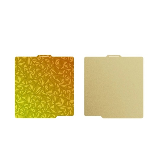 Tisková podložka pro 3D tiskárnu Chameleon-PEI Texture oboustranná 257 x 257 mm Pružinový ocelový plech Zlatá Bambu Lab X1 P1 A1 pro PLA