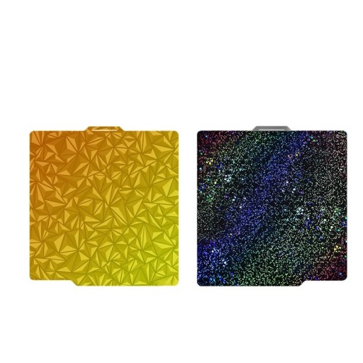 Tisková podložka pro 3D tiskárnu Chameleon-Starry oboustranná 257 x 257 mm Pružinový ocelový plech Zlato-černá Bambu Lab X1 P1 A1 pro PLA