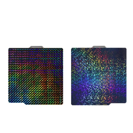 Tisková podložka pro 3D tiskárnu PEY Phantom-Circle 257 x 257 mm oboustranná Hladký ocelový plech Černo-duhová Bambu Lab X1 P1 A1 pro PLA
