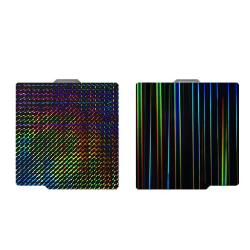 Tisková podložka pro 3D tiskárnu PEY Phantom-Lightbeam 257 x 257 mm oboustranná Ocelový plech Černo-duhová Bambu Lab X1 P1 A1 pro PLA