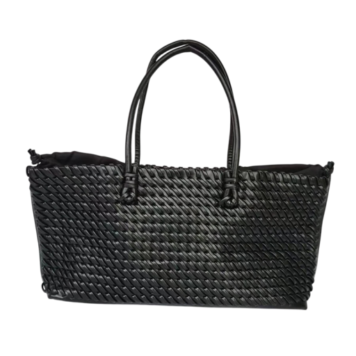 Tkaná kabelka cez rameno s vnútornou zipovou kapsou 35 x 20 x 7 cm veľkoprostorová shopper taška do práce na nákupy i na cesty