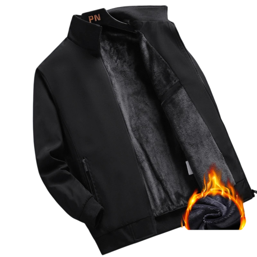 Tlustá teplá pánská zimní bunda na zip s rolákem POLYESTER ležérní podzimní bunda různé barvy pro muže