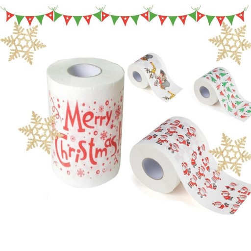 Toaletní papír s vánočním motivem
