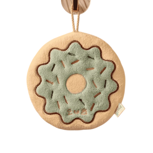 Toalha de banho 19 x 18,5 cm Com motivo de donut Toalha com laço Toalha de cozinha Decorativo têxtil para casa de banho e cozinha