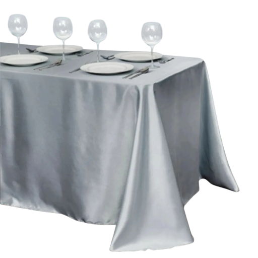 Toalha de mesa de cetim unicolor 145 x 180 cm Toalha de mesa brilhante para festas Decoração para casamentos e celebrações Elegante arranjo Várias cores