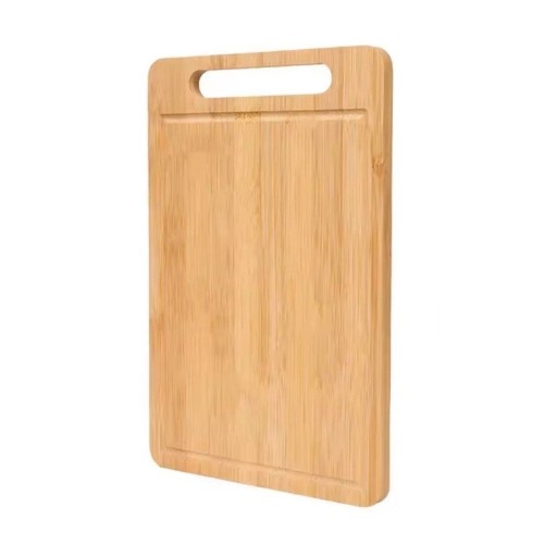 Tocător de bucătărie din lemn 34 x 22 cm Tocător mare cu două fețe și mâner Pentru carne, legume, produse de patiserie Tocător