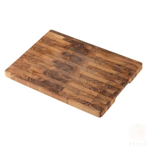 Tocător din lemn 42 x 30 cm Tocător solid cu mânere laterale Tocător din lemn durabil pentru bucătărie